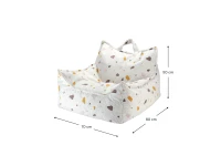 WigiWama Terrazzo beanbag chair - Marble - Afbeelding 12