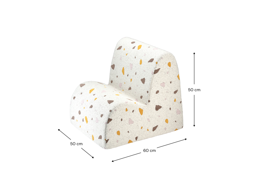 WigiWama Terrazzo cloud chair - Marble - Afbeelding 12