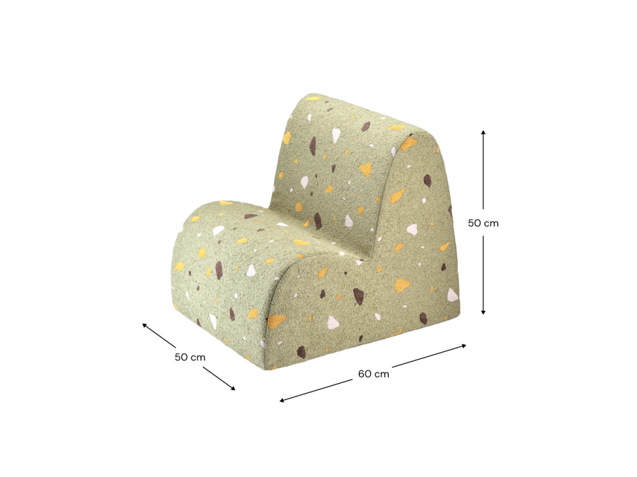 WigiWama Terrazzo cloud chair - Moss - Afbeelding 10