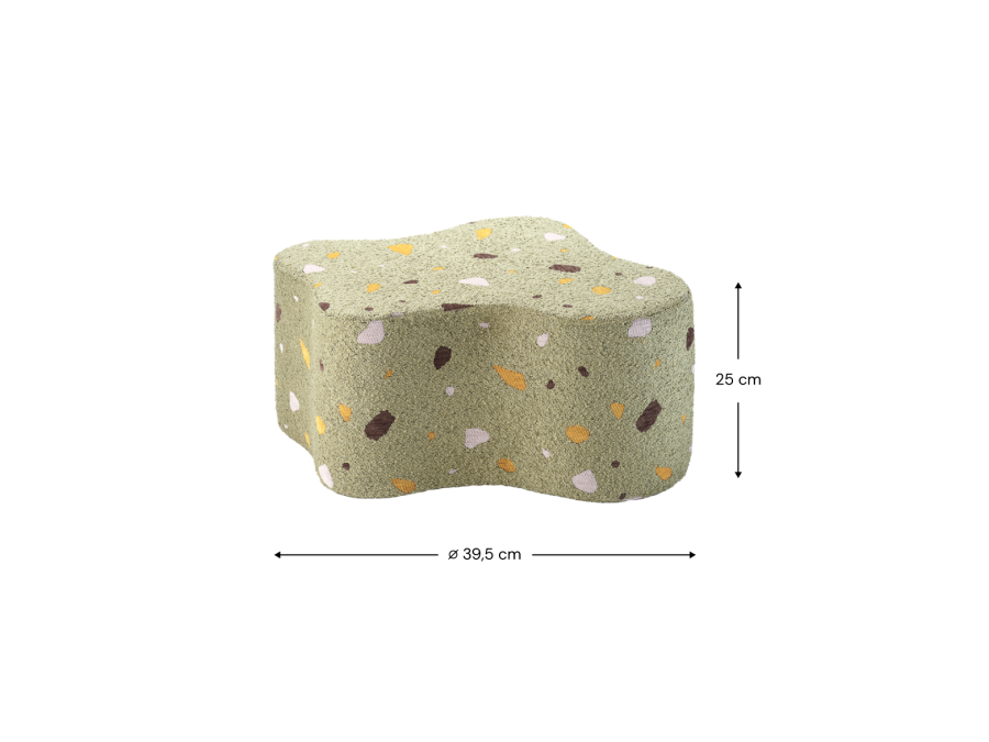 WigiWama Terrazzo cloud poef - Moss - Afbeelding 11