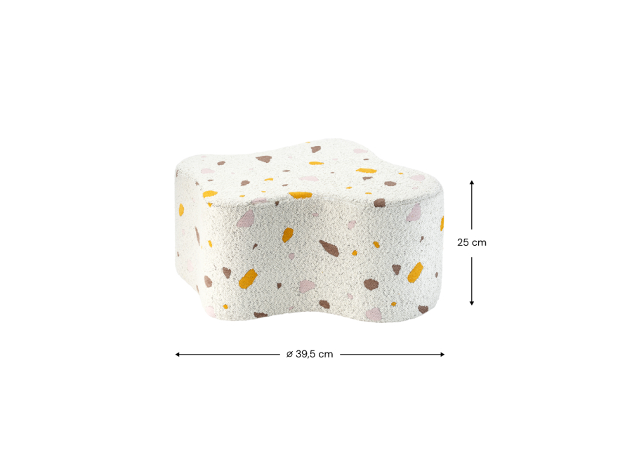 WigiWama Terrazzo cloud poef - Marble - Afbeelding 13