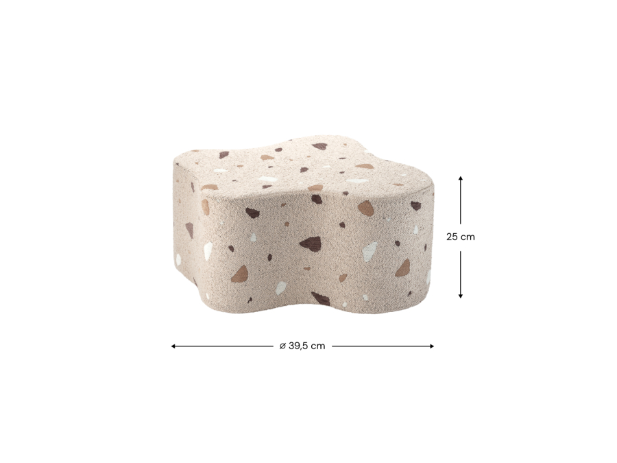 WigiWama Terrazzo cloud poef - Sand - Afbeelding 15