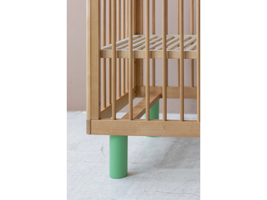 Karl & Fric Nox ledikant 60x120 - Naturel / Groen - Afbeelding 7
