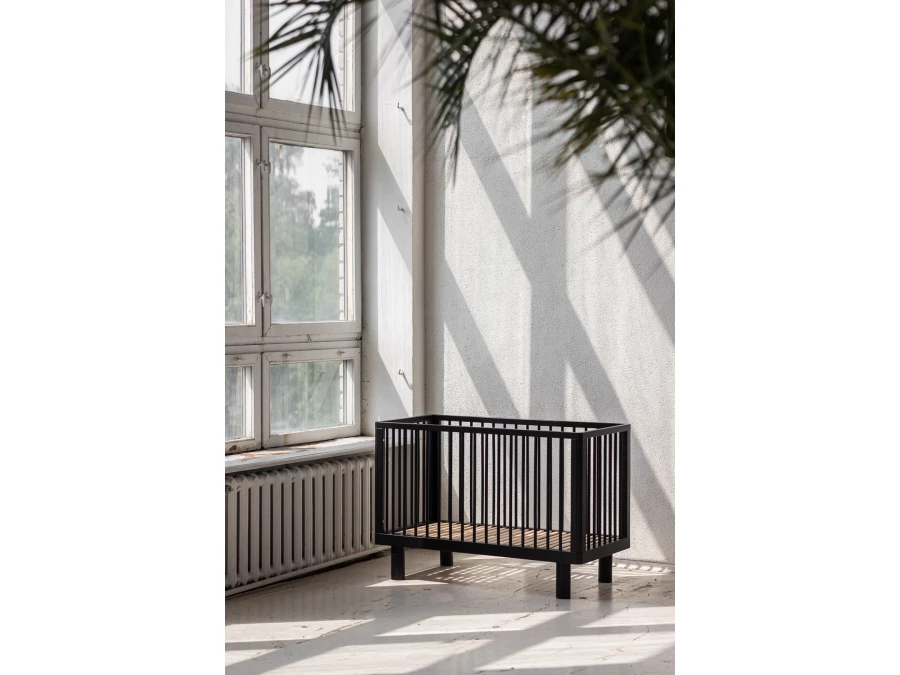 Karl & Fric Nox ledikant 60x120 - Black Satin - Afbeelding 3