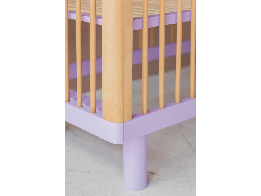 Karl & Fric Nox ledikant 60x120 - Naturel / Lavendel - Afbeelding 5