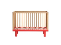 Karl & Fric Nox ledikant 60x120 - Naturel / Rood
