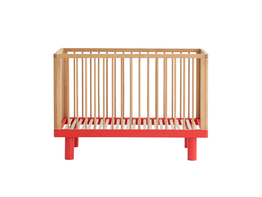Karl & Fric Nox ledikant 60x120 - Naturel / Rood