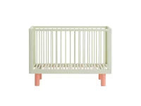 Karl & Fric Nox ledikant 60x120 - Pistache / Roze