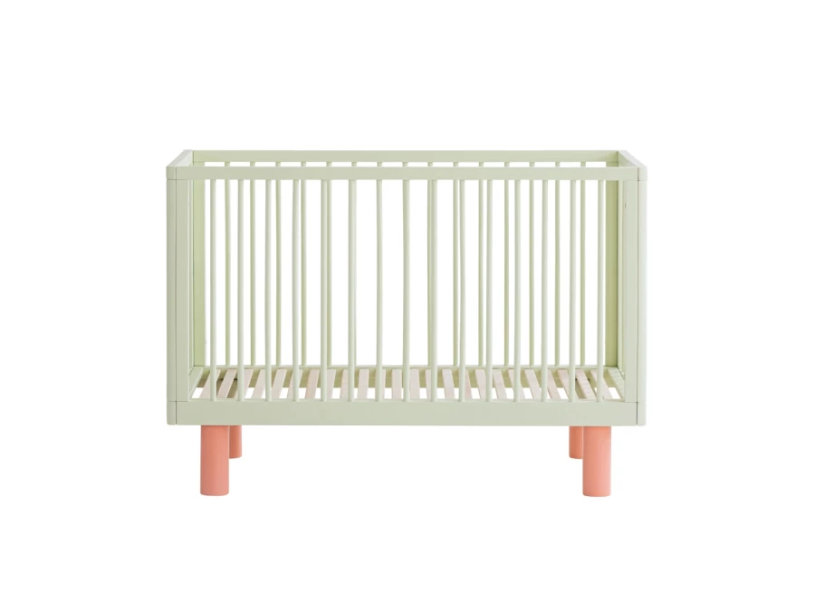 Karl & Fric Nox ledikant 60x120 - Pistache / Roze