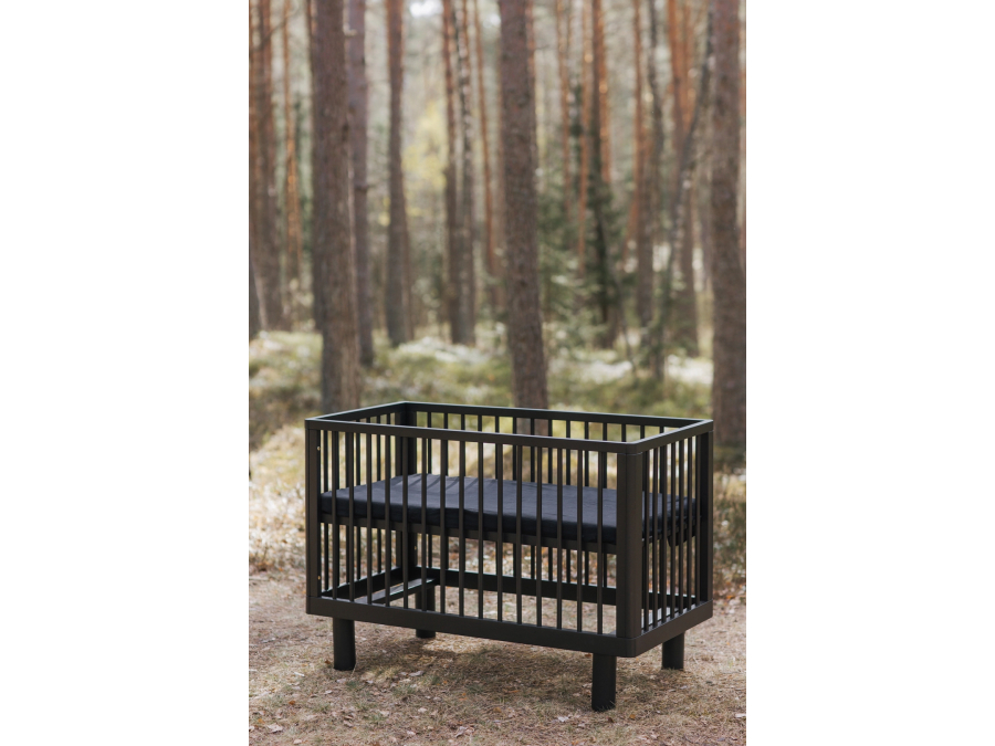 Karl & Fric Nox ledikant 60x120 - Black Satin - Afbeelding 4