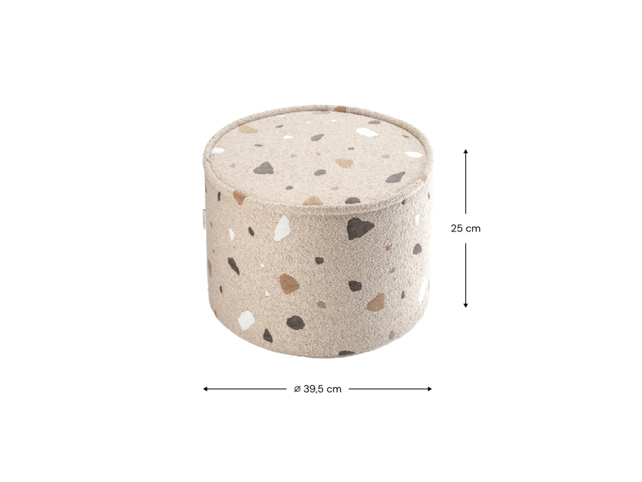 WigiWama Terrazzo poef - Sand - Afbeelding 8