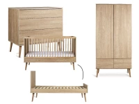 Quax Flow 3-delige meegroeikamer Honey Ash