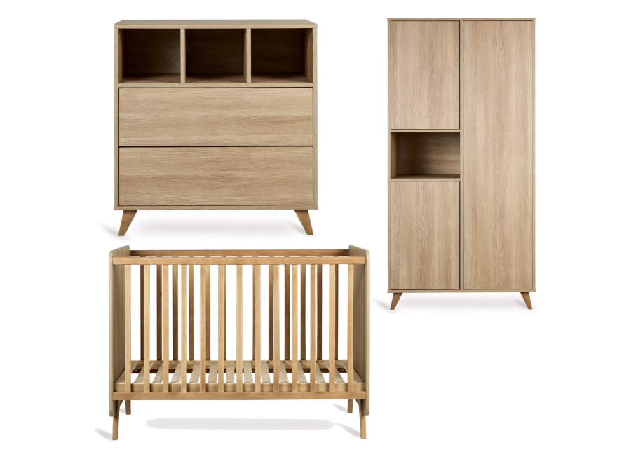 Quax Loft 3-delige babykamer Honey Ash