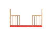 Karl & Fric Nox junior rail - Naturel / Rood