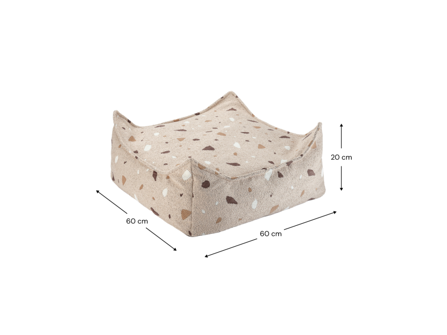 WigiWama Terrazzo square ottoman - Sand - Afbeelding 9