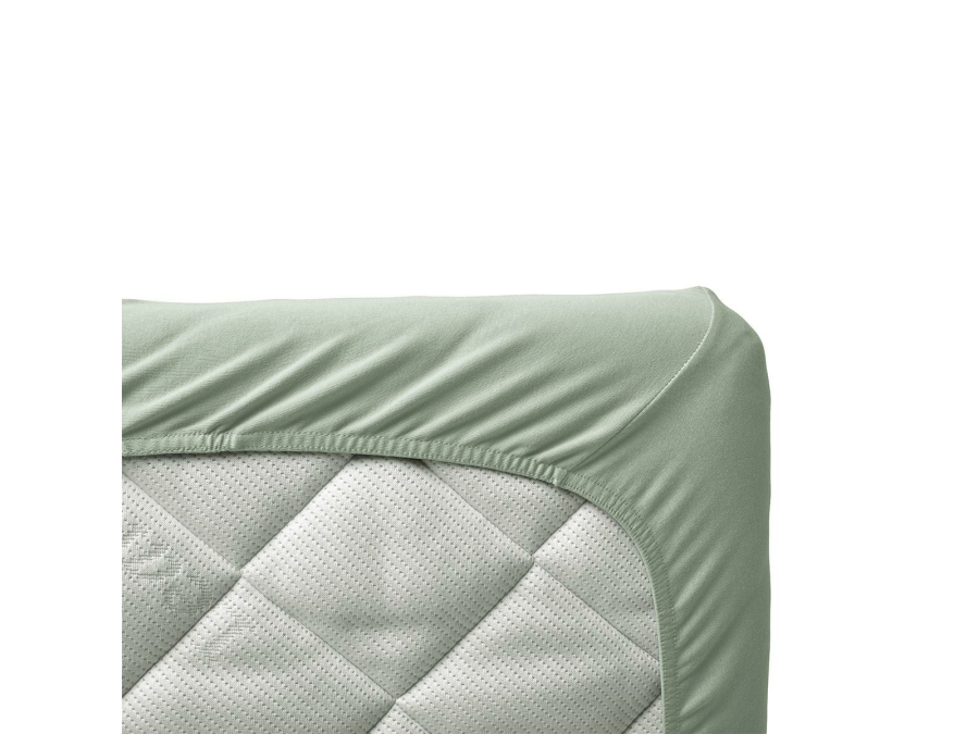 Leander hoeslakenset - 2 stuks - 70x140 - Sage green - Afbeelding 3