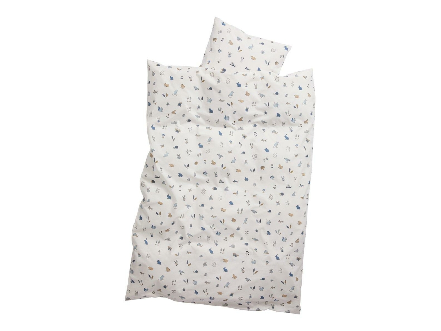 Leander Forrest dekbedovertrek junior - 100x140 - Dusty Blue