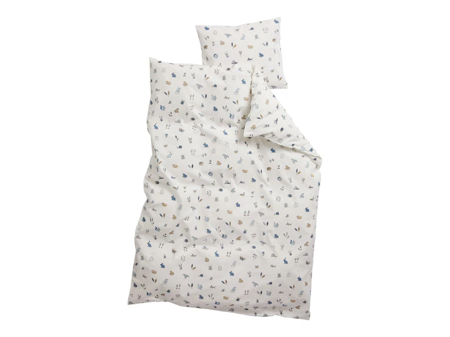 Leander Forrest dekbedovertrek junior - 100x140 - Dusty Blue - Afbeelding 2