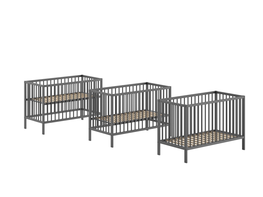 Jaxx Dino ledikant 60x120 antraciet - Afbeelding 2