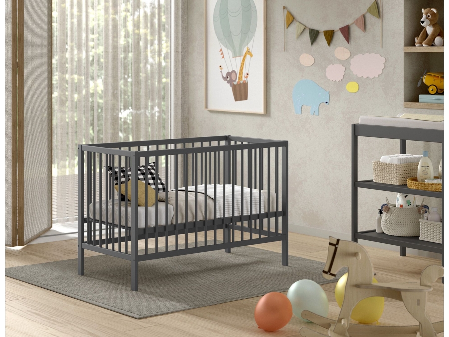 Jaxx Dino ledikant 60x120 antraciet - Afbeelding 3