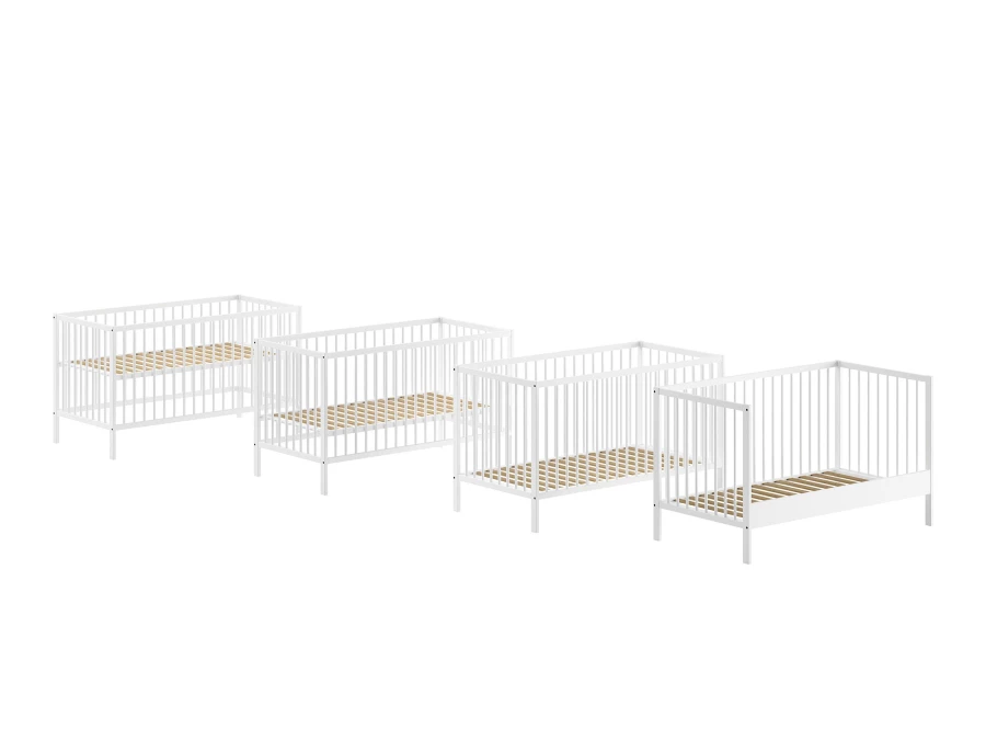 Jaxx Dino meegroeiledikant 70x140 wit - Afbeelding 3