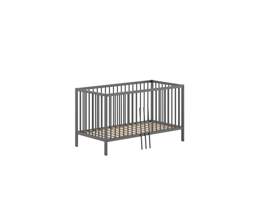 Jaxx Dino meegroeiledikant 70x140 antraciet