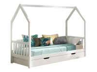 Vipack Cabane huisbed MH met bedlade 90x200 - wit
