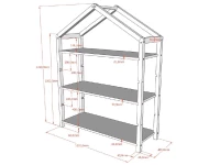 Vipack Dallas boekenkast natuur - Afbeelding 3