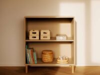 Flexa Saga kledingkast met lades en witte knoppen - Wit grooves - Afbeelding 6