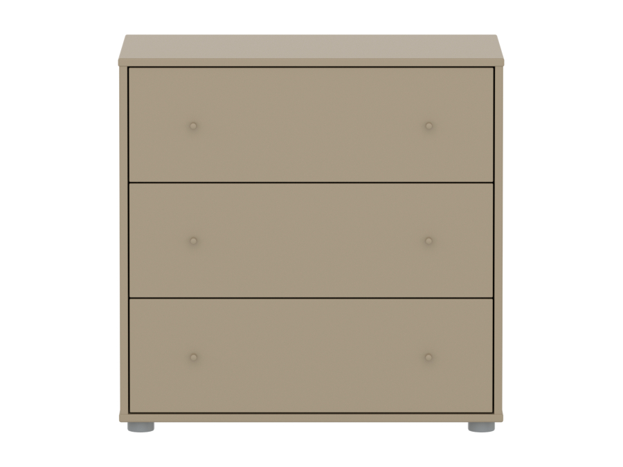 Flexa Saga commode 3 lades met oat knoppen - Oat - Afbeelding 2