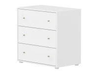 Flexa Saga commode 3 lades met oat knoppen - Wit