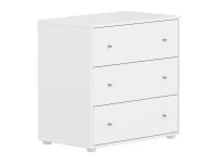 Flexa Saga commode 3 lades met oat knoppen - Wit - Afbeelding 3