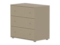 Flexa Saga commode 3 lades met oat knoppen - Oat grooves