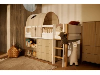 Flexa Saga commode 3 lades met oat knoppen - Oat grooves - Afbeelding 2