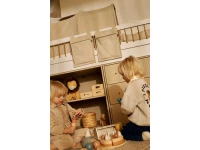 Flexa Saga commode 3 lades met eiken knoppen - Oat grooves - Afbeelding 4