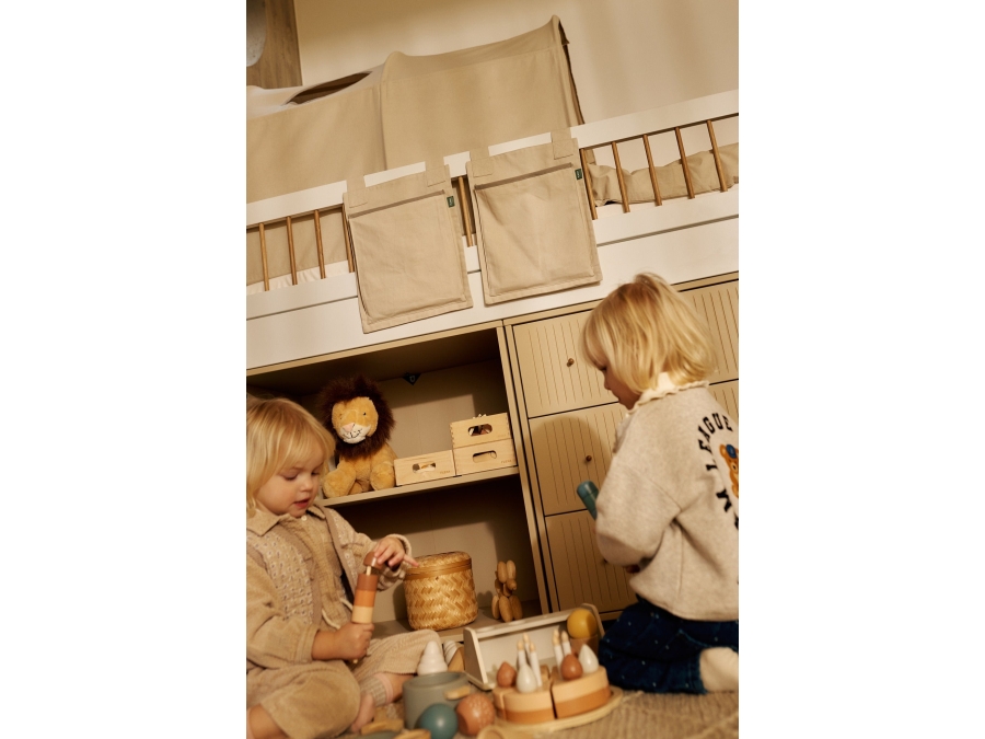 Flexa Saga commode 3 lades met eiken knoppen - Oat grooves - Afbeelding 4