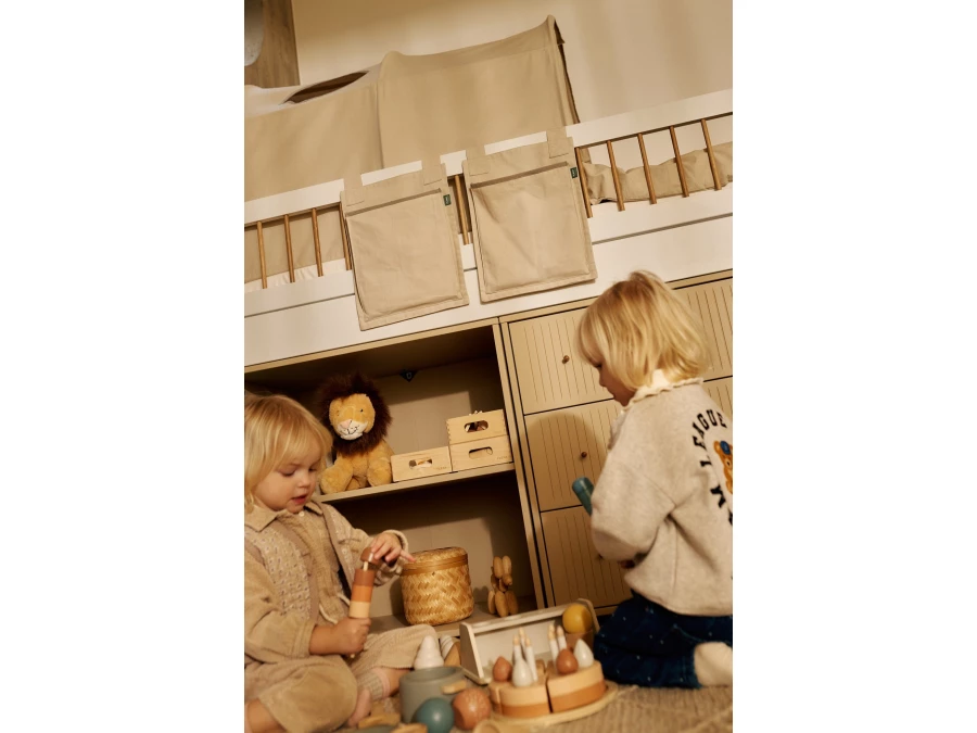 Flexa Saga commode 3 lades met eiken knoppen - Oat grooves - Afbeelding 4
