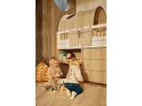 Flexa Saga commode 3 lades met eiken knoppen - Oat grooves - Afbeelding 3