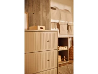 Flexa Saga commode 3 lades met oat knoppen en poten - Oat grooves - Afbeelding 4
