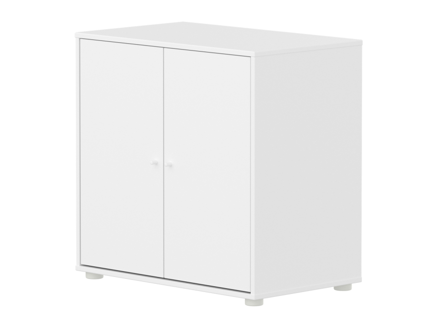 Flexa Saga kastje met witte knoppen - Wit