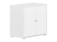 Flexa Saga kastje met eiken knoppen - Wit - Afbeelding 3