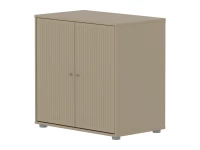 Flexa Saga kastje met eiken knoppen - Oat grooves