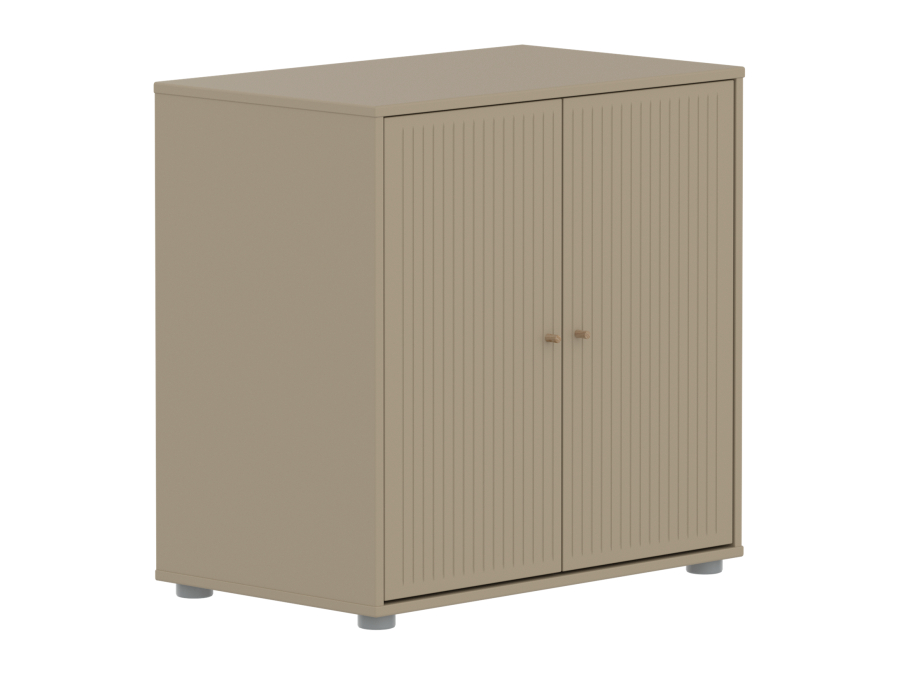 Flexa Saga kastje met eiken knoppen - Oat grooves - Afbeelding 3
