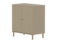 Flexa Saga kastje met eiken knoppen en poten - Oat grooves