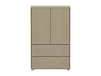Flexa Saga kledingkast met lades en oat knoppen - Oat grooves - Afbeelding 2