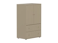 Flexa Saga kledingkast met lades en eiken knoppen - Oat grooves - Afbeelding 3