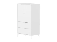 Flexa Saga kledingkast met lades en witte knoppen & poten - Wit