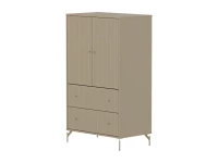 Flexa Saga kledingkast met lades en oat knoppen & poten - Oat grooves