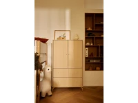 Flexa Saga kledingkast met lades en oat knoppen & poten - Oat grooves - Afbeelding 2