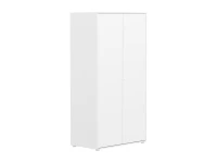 Flexa Saga 2-deurs kledingkast met witte knoppen - Wit - Afbeelding 3